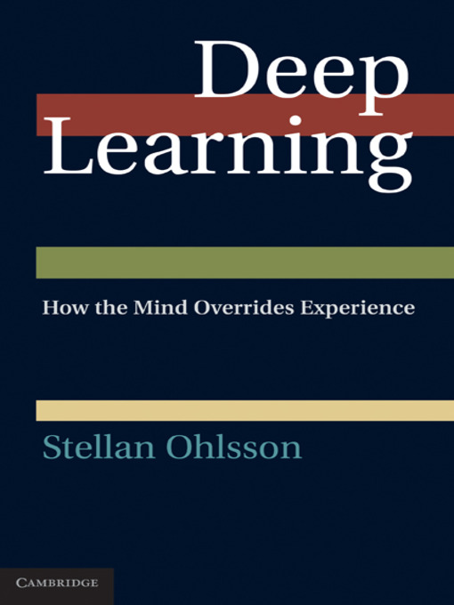 Title details for Deep Learning by Stellan Ohlsson - Available